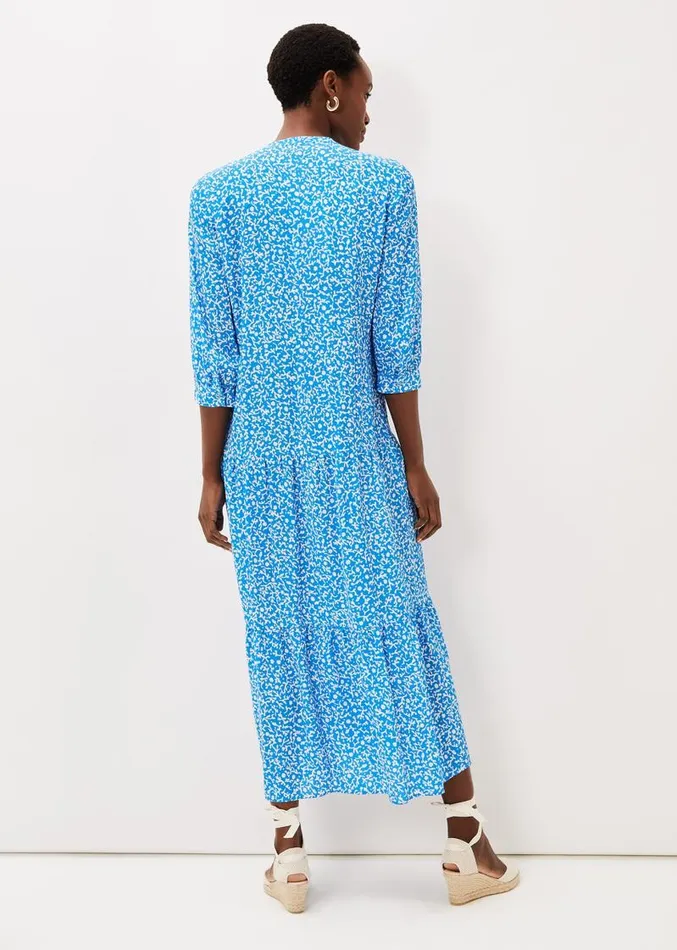 Penele Ditsy Print Maxi Dress Blueivory Women Phase Eight Dresses