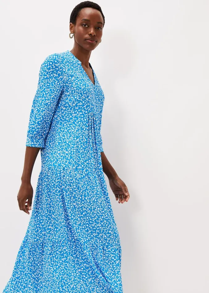 Penele Ditsy Print Maxi Dress Blueivory Women Phase Eight Dresses