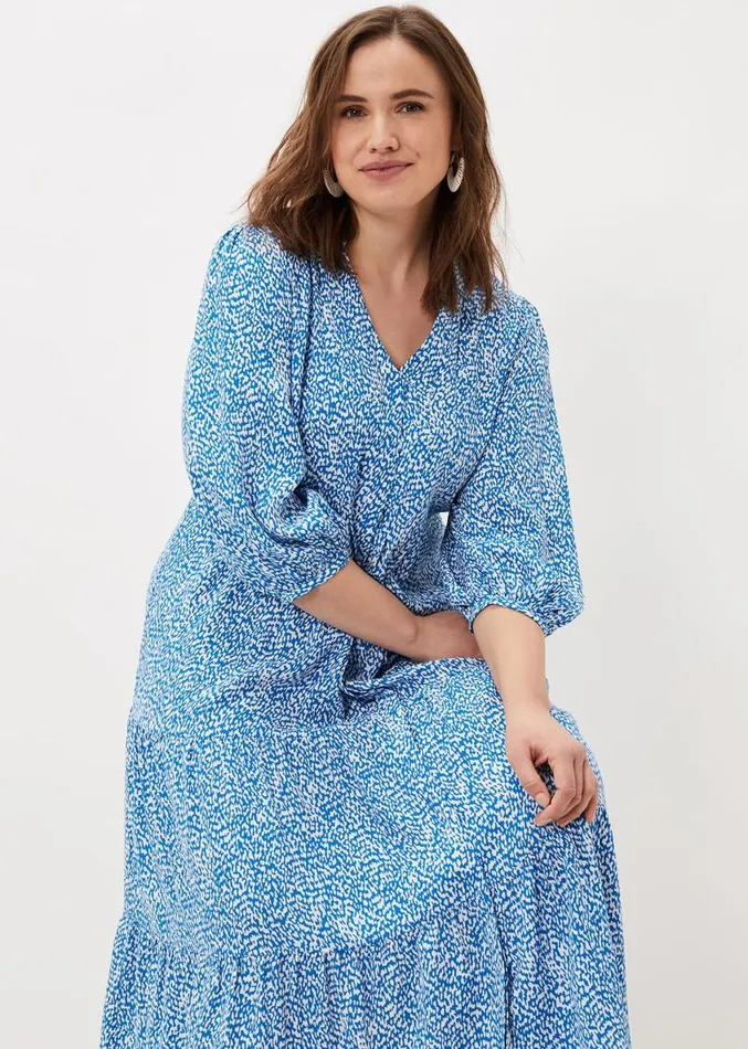 Penele Ditsy Print Maxi Dress Blueivory Women Phase Eight Dresses