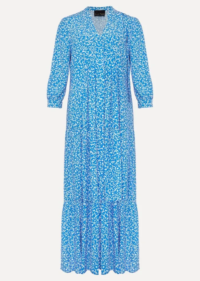 Penele Ditsy Print Maxi Dress Blueivory Women Phase Eight Dresses