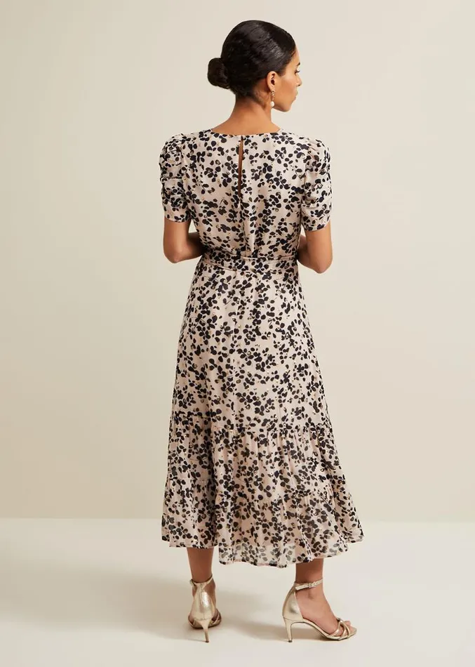 Petite Amy Floral Midi Dress Multicoloured Women Phase Eight Dresses