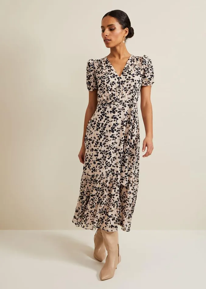 Petite Amy Floral Midi Dress Multicoloured Women Phase Eight Dresses