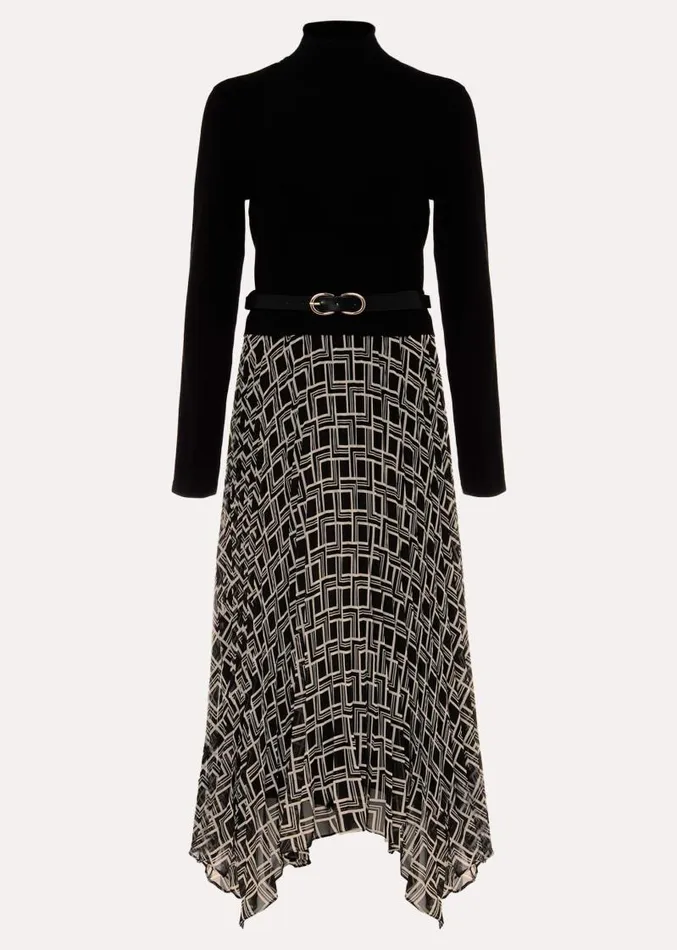 Petite Carle Fine Knit Geometric Dress Multicoloured Women Phase Eight Dresses Petite Carle Fine Knit Geometric Dress Multicoloured Women Phase Eight Dresses
