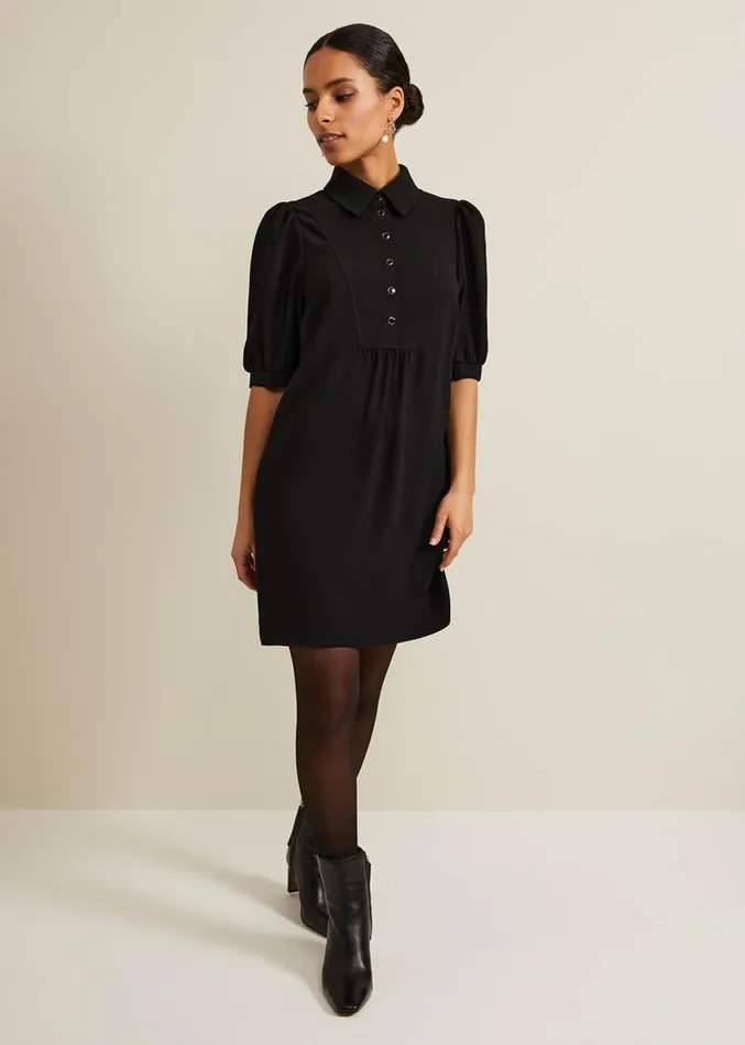 Petite Claudia Pearl Dress Black Women Phase Eight Dresses