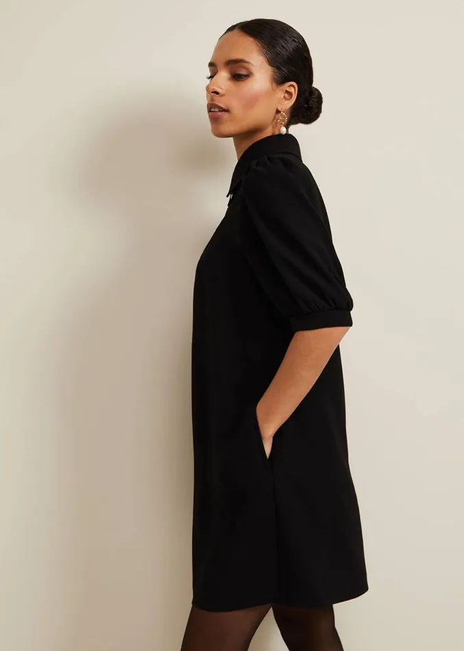 Petite Claudia Pearl Dress Black Women Phase Eight Dresses