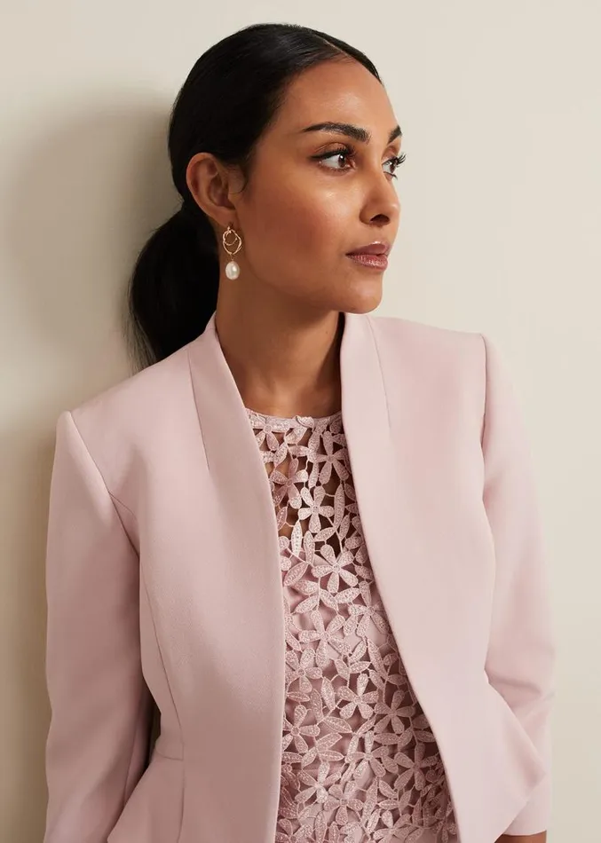 Petite Daisy Jacket Pale Pink Women Phase Eight Jackets