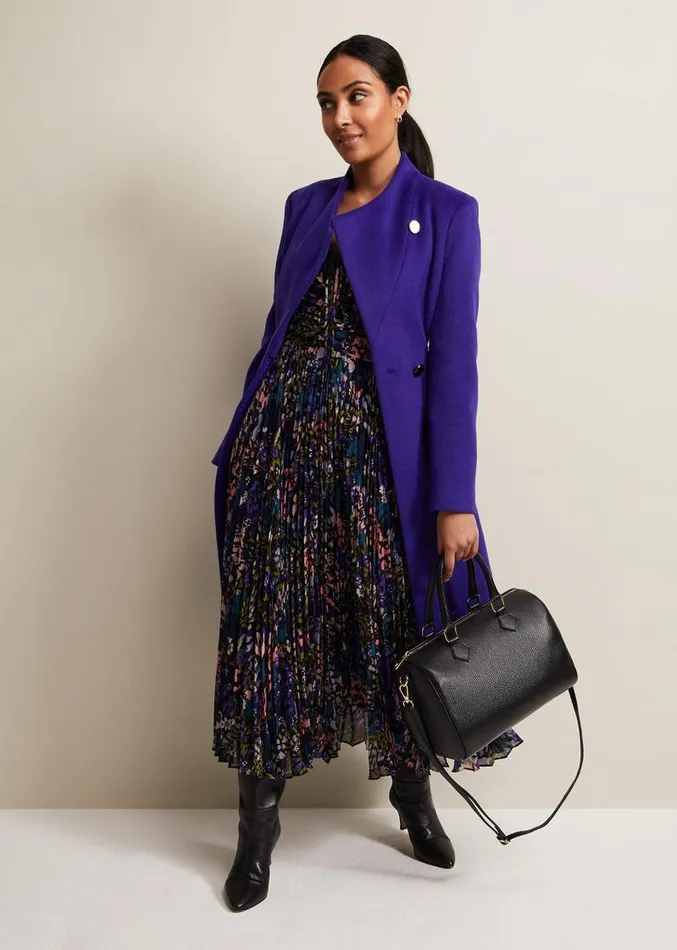 Petite Kindra Floral Pleated Midi Dress Multicoloured Women Phase Eight Dresses Petite Kindra Floral Pleated Midi Dress Multicoloured Women Phase Eight Dresses