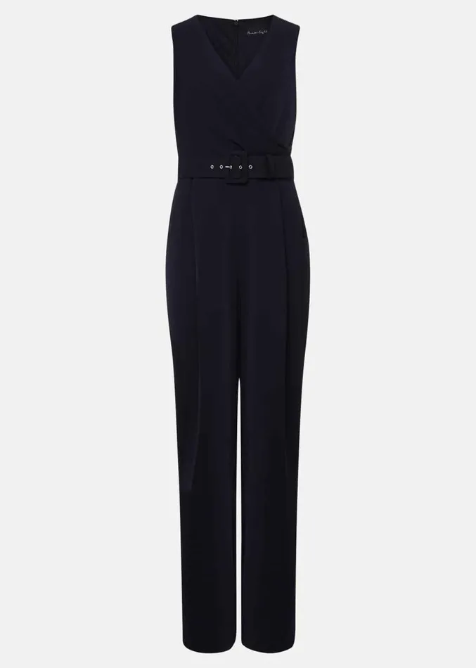 Petite Lissia Navy Wide Leg Jumpsuit Navy Women Phase Eight Dresses