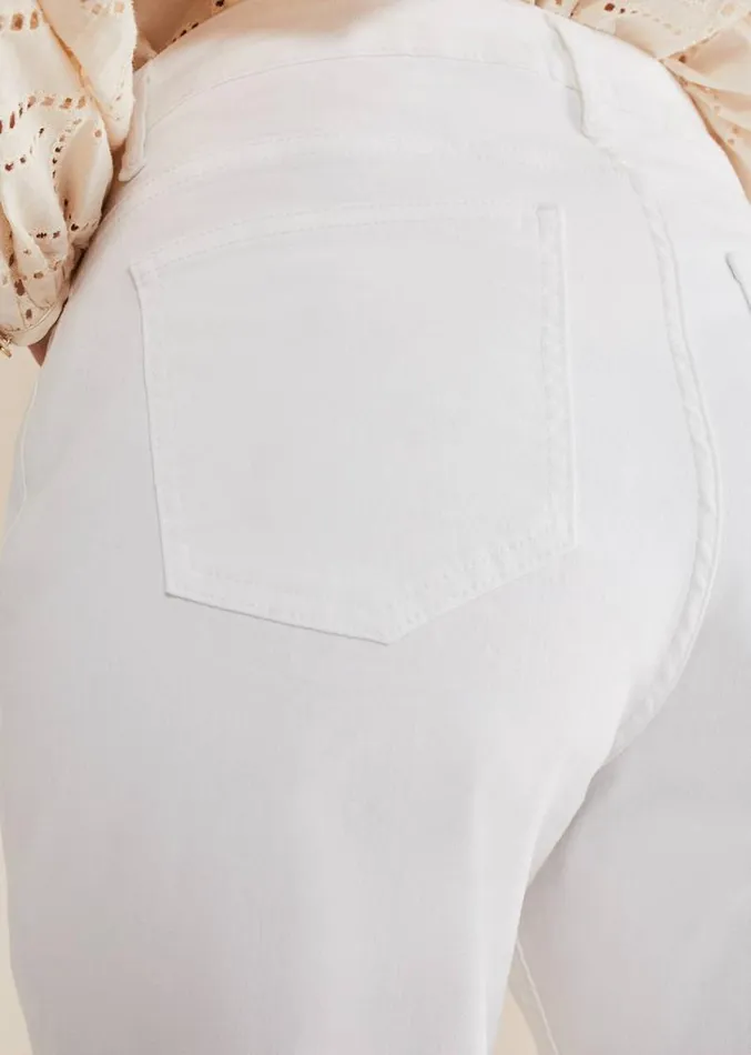 Petra Straight Leg Jeans White Women Phase Eight Trousers