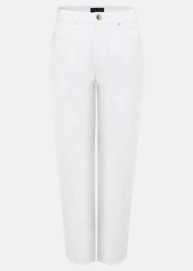 Petra Straight Leg Jeans White Women Phase Eight Trousers