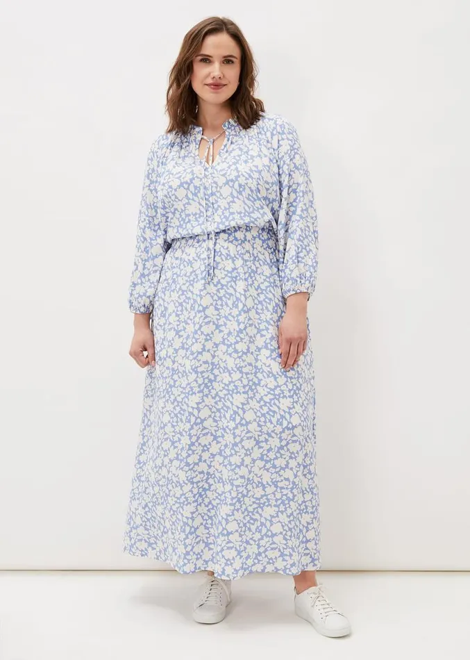 Phillipa Floral Midaxi Dress Powder Blueivory Women Phase Eight Dresses