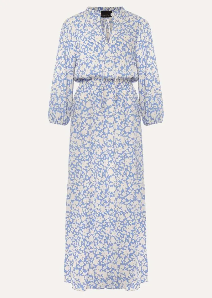 Phillipa Floral Midaxi Dress Powder Blueivory Women Phase Eight Dresses
