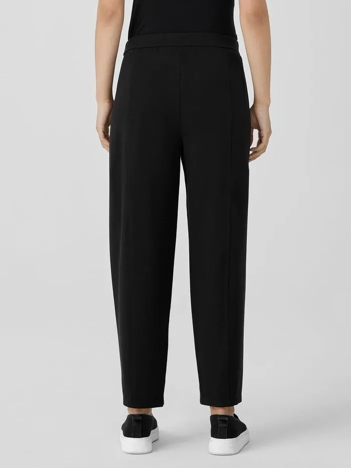 Pima Cotton Stretch Jersey Lantern Pant Black Women Eileen Fisher Pants Shorts and Jumpsuits