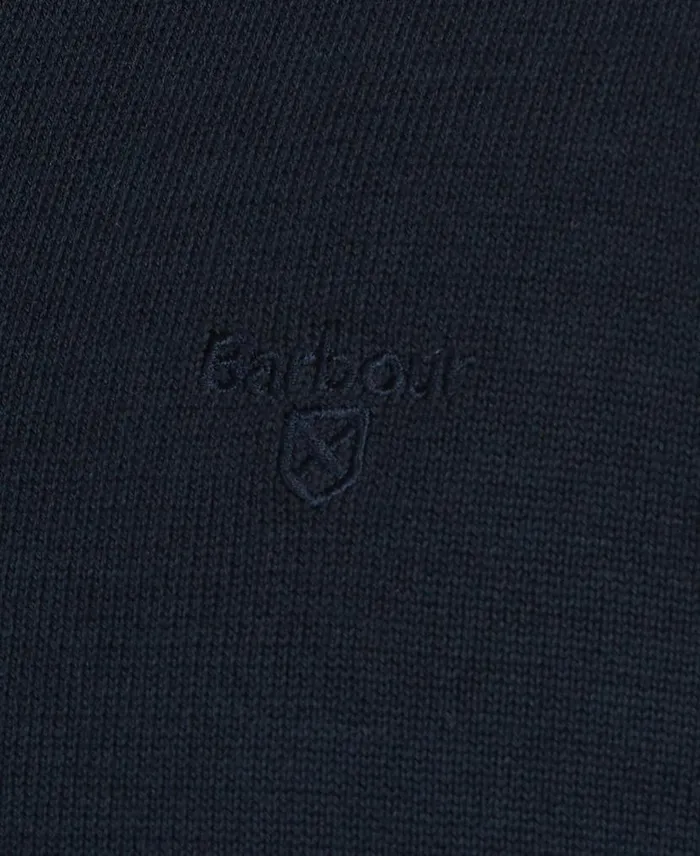 Pima Cotton VNeck Jumper Cobalight Marl Men Barbour Jumpers