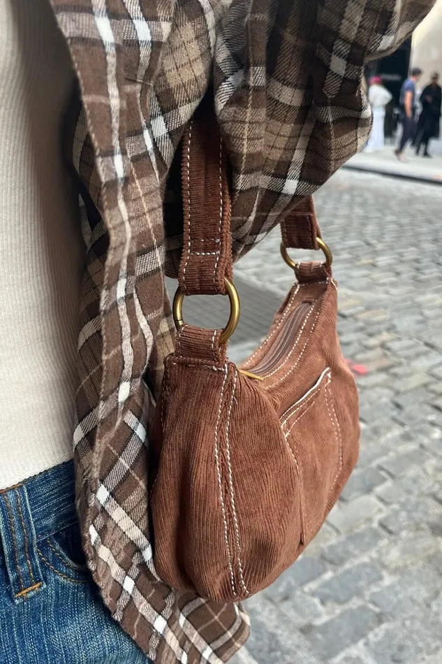Pocket Purse Brown Women Brandy Melville Bags and Backpacks