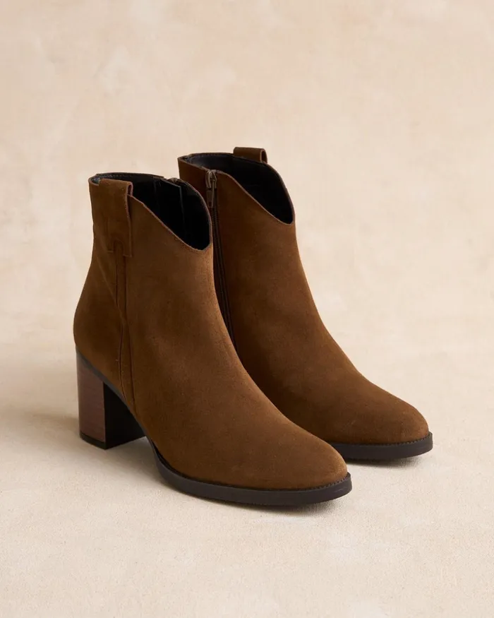 Polin Et Moi Ankle Boots Alea Heel Leather Women Ankle Boots Polin Et Moi Ankle Boots Alea Heel Leather Women Ankle Boots