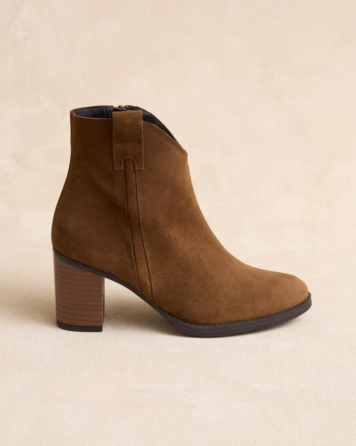 Polin Et Moi Ankle Boots Alea Heel Leather Women Ankle Boots Polin Et Moi Ankle Boots Alea Heel Leather Women Ankle Boots