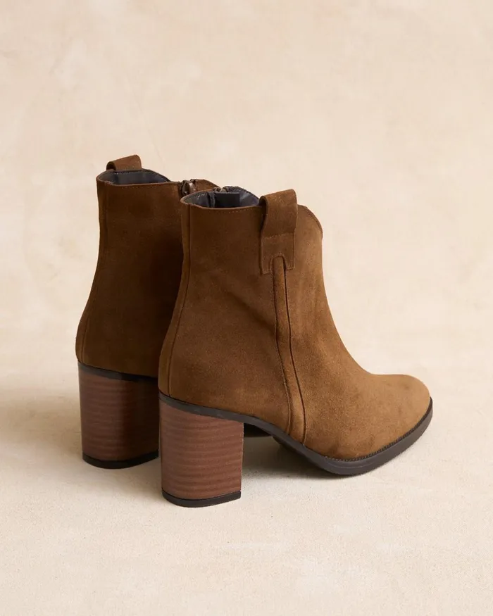 Polin Et Moi Ankle Boots Alea Heel Leather Women Ankle Boots Polin Et Moi Ankle Boots Alea Heel Leather Women Ankle Boots