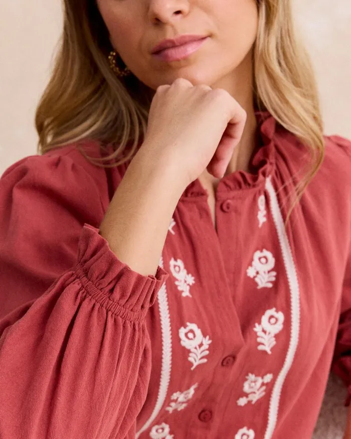 Polin Et Moi Antara Embroidered Blouse Makeup Women Blouses And Shirts Polin Et Moi Antara Embroidered Blouse Makeup Women Blouses And Shirts