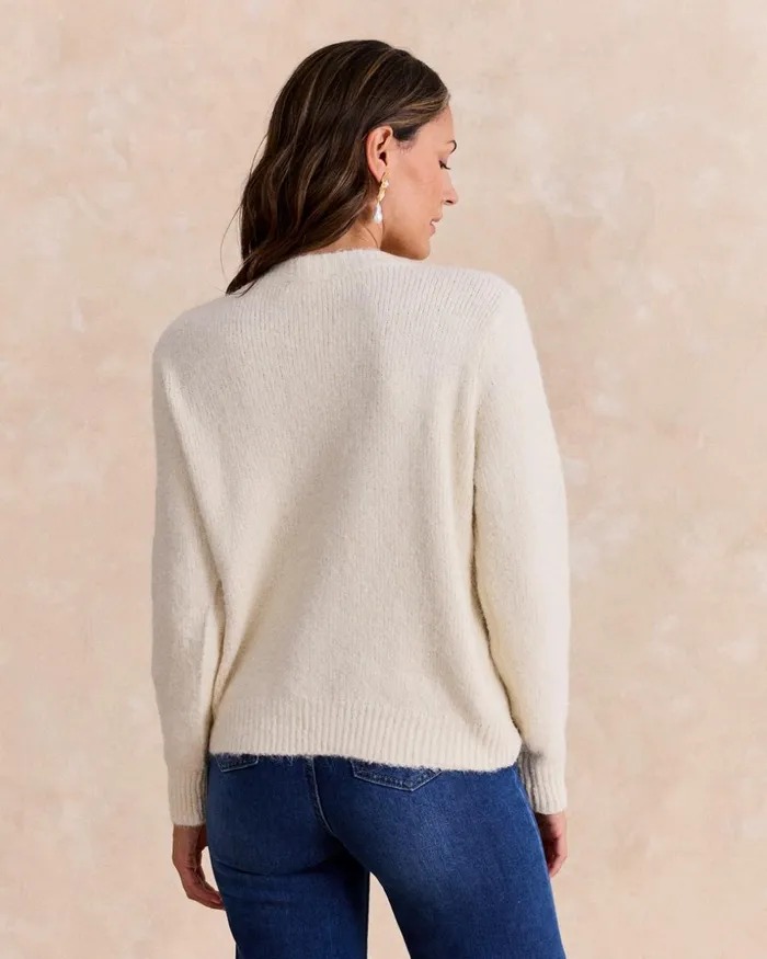 Polin Et Moi Cardigan Stones Talia Raw Women Knitted Polin Et Moi Cardigan Stones Talia Raw Women Knitted