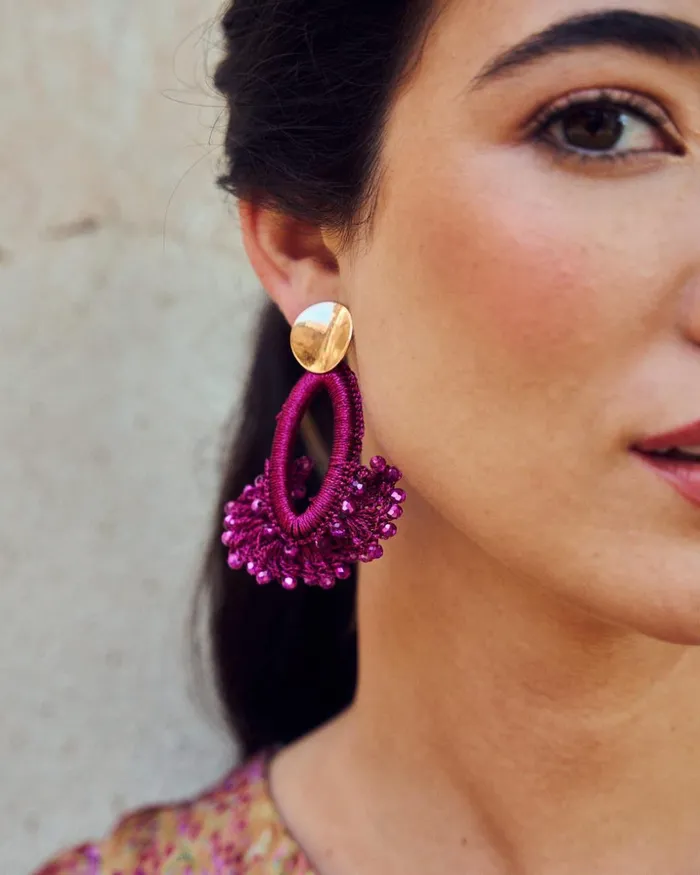 Polin Et Moi Catimen Oval Earrings Bougainvillea Women Jewelry Polin Et Moi Catimen Oval Earrings Bougainvillea Women Jewelry