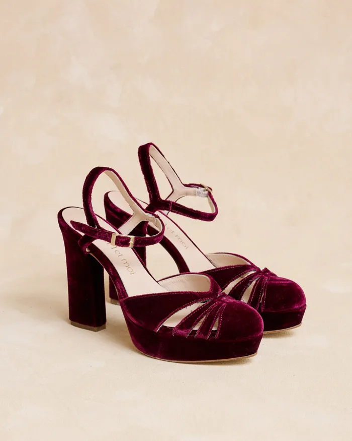 Polin Et Moi Cruce Bilonia Shoe Bordeaux Women Heels Polin Et Moi Cruce Bilonia Shoe Bordeaux Women Heels