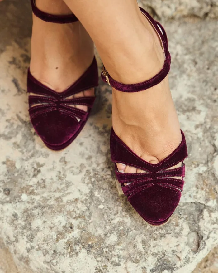 Polin Et Moi Cruce Bilonia Shoe Bordeaux Women Heels Polin Et Moi Cruce Bilonia Shoe Bordeaux Women Heels
