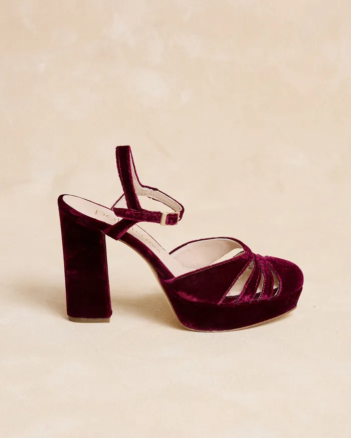 Polin Et Moi Cruce Bilonia Shoe Bordeaux Women Heels Polin Et Moi Cruce Bilonia Shoe Bordeaux Women Heels