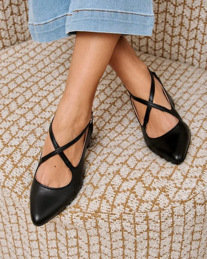 Polin Et Moi Iria Slingback Shoe Black Women Heels
