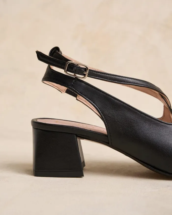 Polin Et Moi Iria Slingback Shoe Black Women Heels