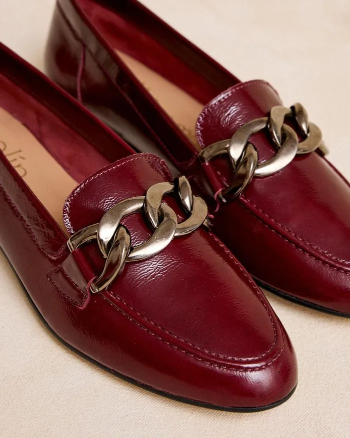 Polin Et Moi Jurima Detail Moccasin Garnet Women Moccasins