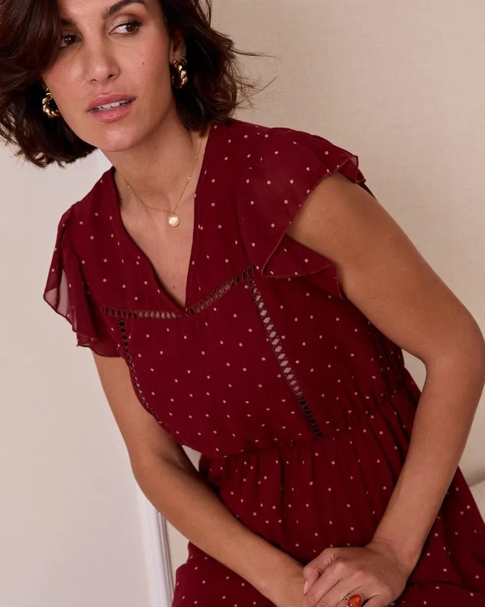 Polin Et Moi Lunari Mid Lenght Dress Cherry Women Dresses And Jumpsuits Polin Et Moi Lunari Mid Lenght Dress Cherry Women Dresses And Jumpsuits