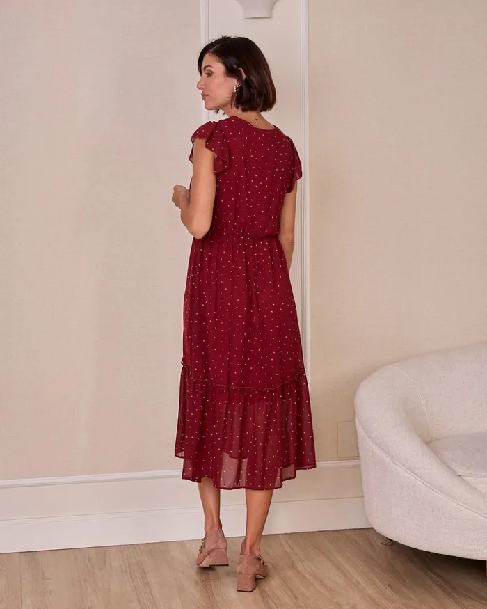 Polin Et Moi Lunari Mid Lenght Dress Cherry Women Dresses And Jumpsuits Polin Et Moi Lunari Mid Lenght Dress Cherry Women Dresses And Jumpsuits