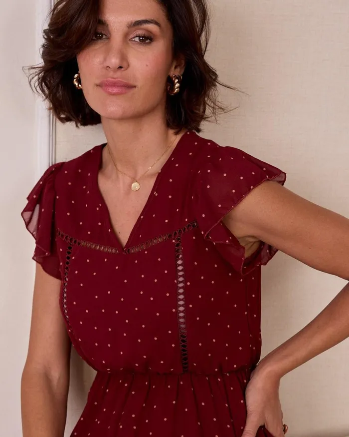 Polin Et Moi Lunari Mid Lenght Dress Cherry Women Dresses And Jumpsuits Polin Et Moi Lunari Mid Lenght Dress Cherry Women Dresses And Jumpsuits