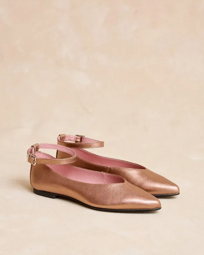 Polin Et Moi Mary Jane Carmina Bracelet Rose Women Flats