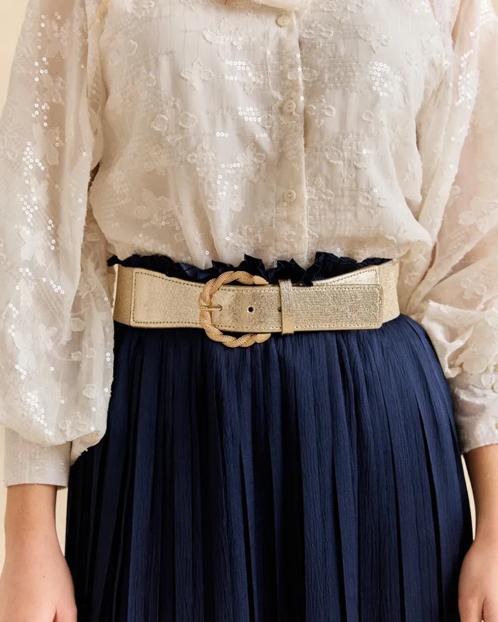 Polin Et Moi Muna Gold Belt Gold Women Belts