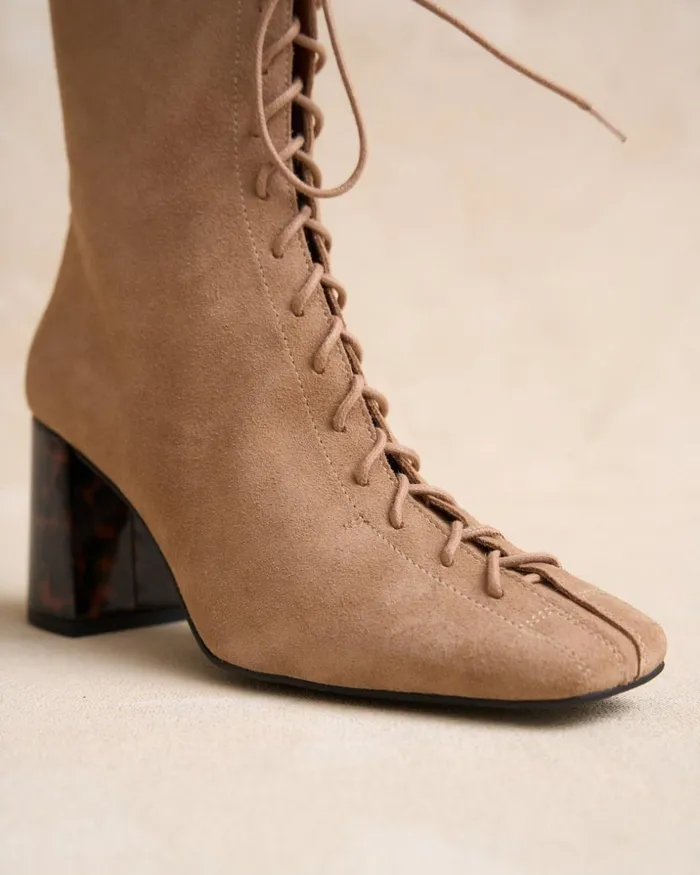 Polin Et Moi Pidrina Laces Ankle Boots Camel Women Ankle Boots Polin Et Moi Pidrina Laces Ankle Boots Camel Women Ankle Boots