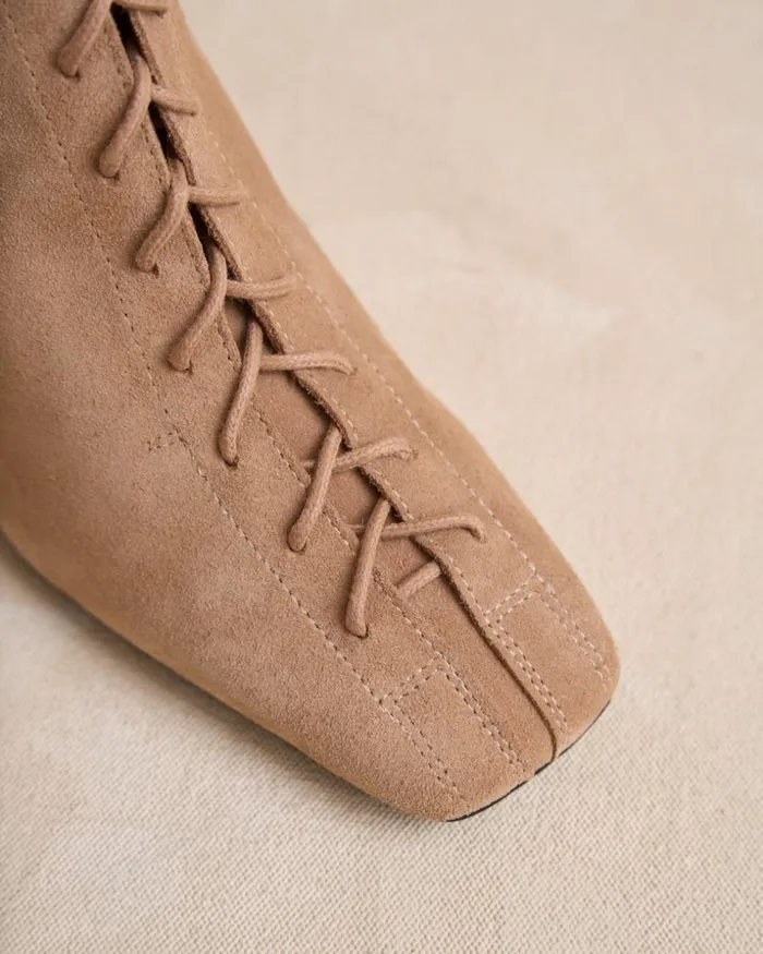 Polin Et Moi Pidrina Laces Ankle Boots Camel Women Ankle Boots Polin Et Moi Pidrina Laces Ankle Boots Camel Women Ankle Boots