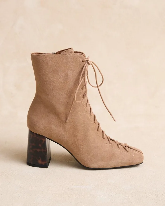 Polin Et Moi Pidrina Laces Ankle Boots Camel Women Ankle Boots Polin Et Moi Pidrina Laces Ankle Boots Camel Women Ankle Boots