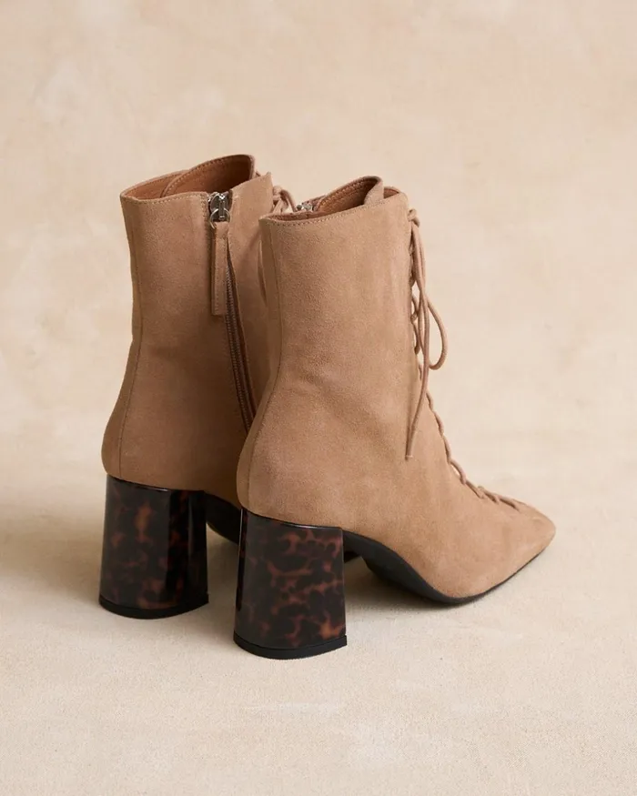 Polin Et Moi Pidrina Laces Ankle Boots Camel Women Ankle Boots Polin Et Moi Pidrina Laces Ankle Boots Camel Women Ankle Boots
