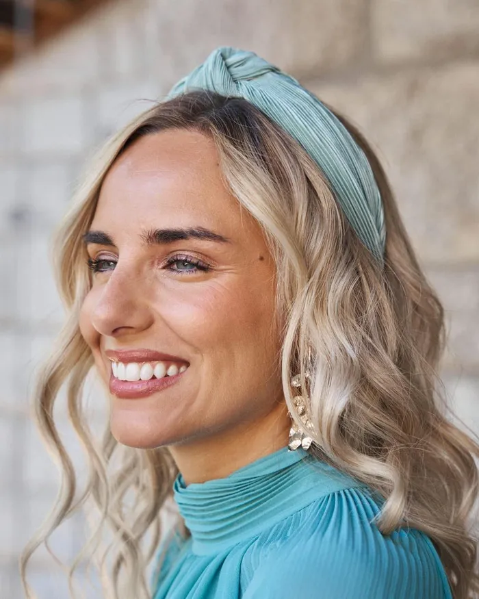 Polin Et Moi Pleated Tilie Headband Turquoise Women Hair Accessories Polin Et Moi Pleated Tilie Headband Turquoise Women Hair Accessories