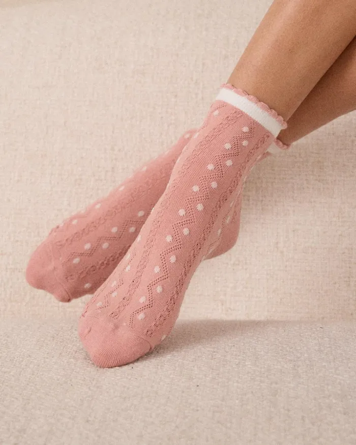 Polin Et Moi Pure Ankle Socks Pack Rose Women Socks Polin Et Moi Pure Ankle Socks Pack Rose Women Socks
