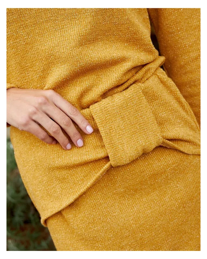 Polin Et Moi Seida Midi Skirt Mustard Women Skirts