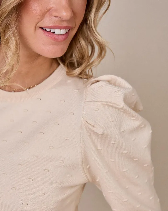 Polin Et Moi Sweater Knitted Kathi Beige Women Cardigans And Sweaters Polin Et Moi Sweater Knitted Kathi Beige Women Cardigans And Sweaters