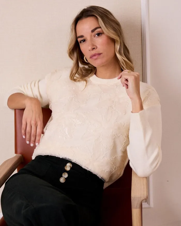 Polin Et Moi Sweater Knitted Senia Raw Women Cardigans And Sweaters Polin Et Moi Sweater Knitted Senia Raw Women Cardigans And Sweaters
