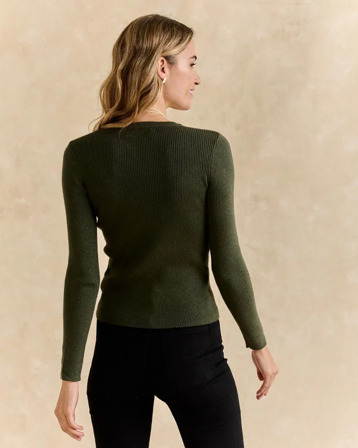 Polin Et Moi Sweater Lurex Augusta Green Forest Women Cardigans And Sweaters Polin Et Moi Sweater Lurex Augusta Green Forest Women Cardigans And Sweaters