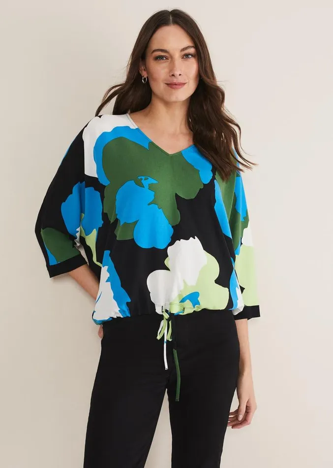 Posey Woven Front Top Multicoloured Women Phase Eight Tops and TShirts