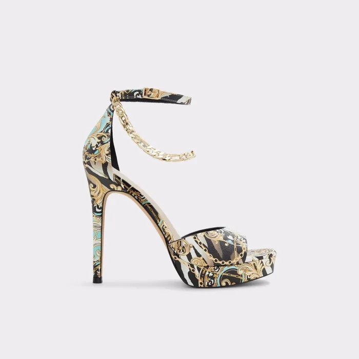 Prisilla Black Multi Women ALDO Heels