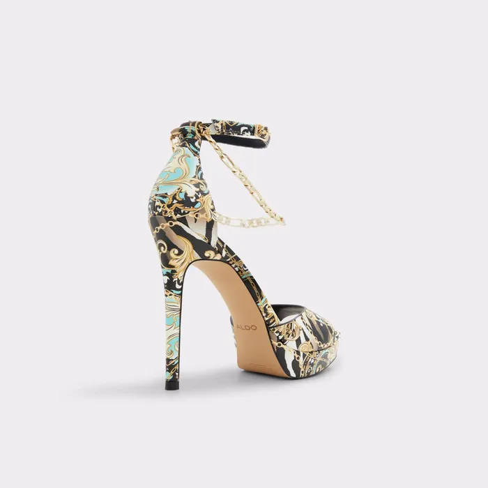 Prisilla Black Multi Women ALDO Heels