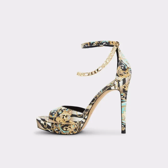 Prisilla Black Multi Women ALDO Heels